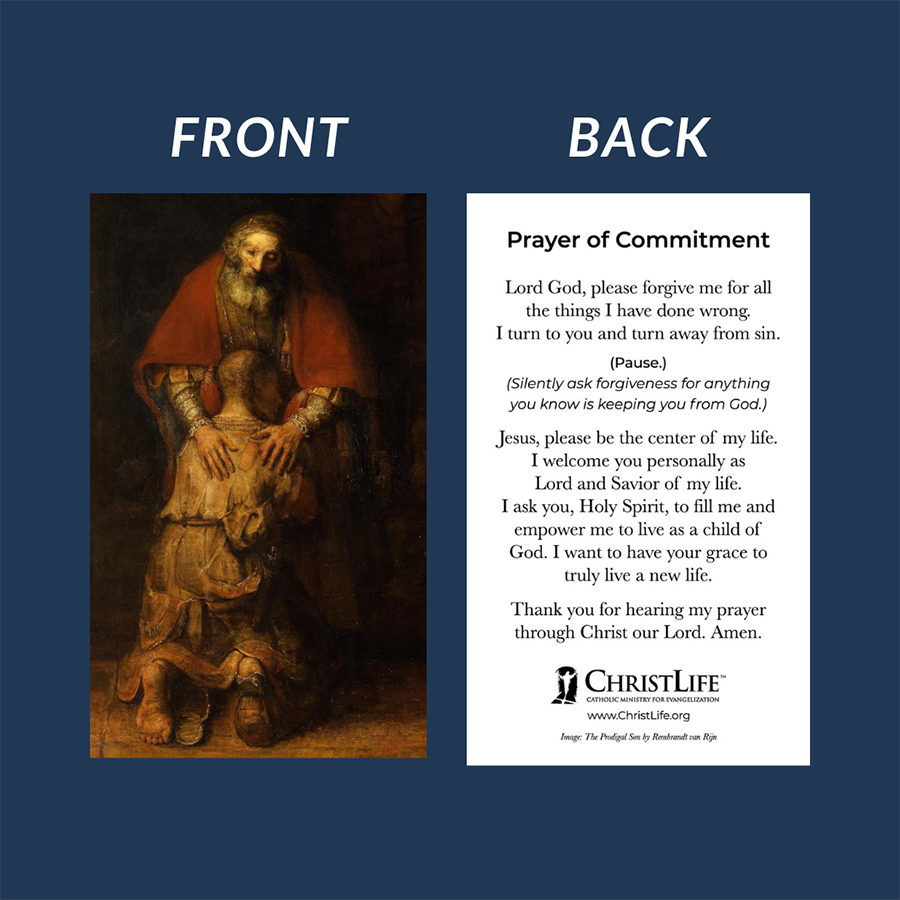 Prayer of Commitment Card - Pack of 50